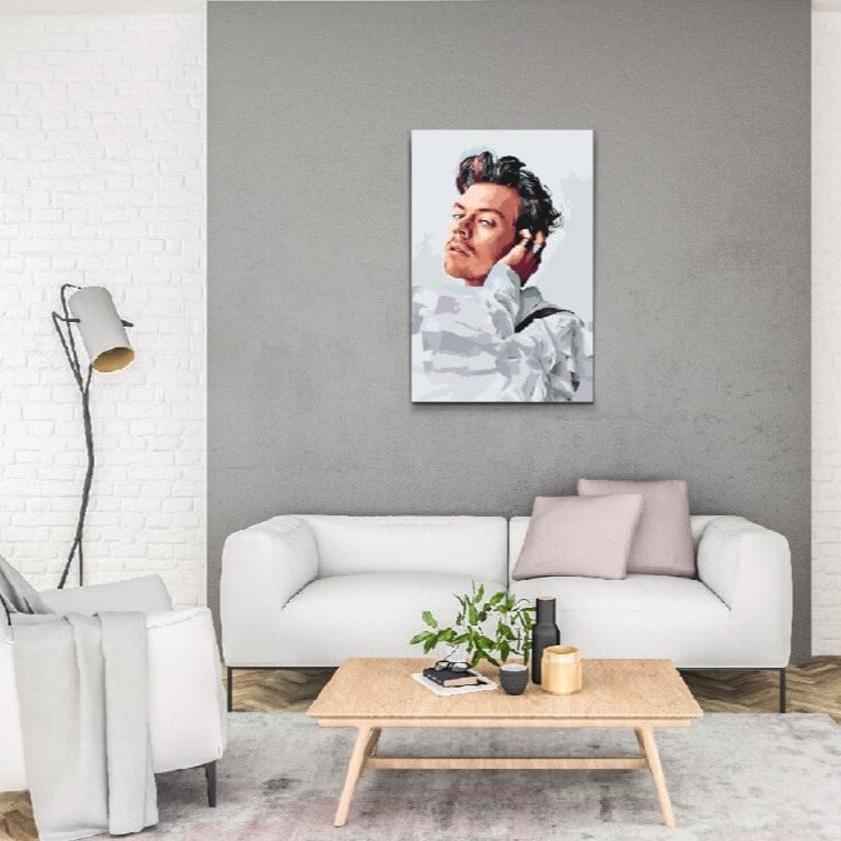 Harry Styles Paint by Numbers – elegant porträtt att måla själv