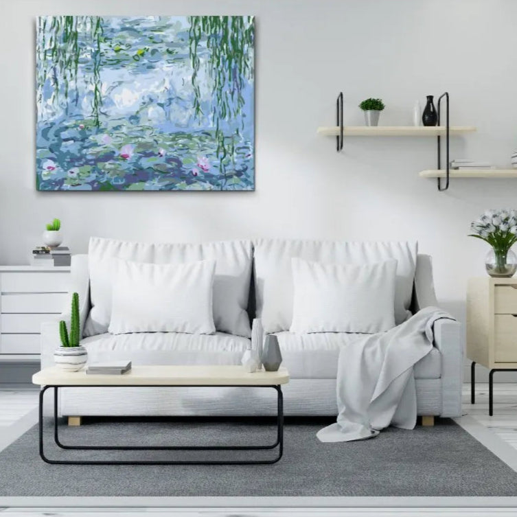 måla efter nummer monet näckrosor