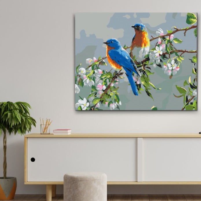 fågelmotiv paint by numbers