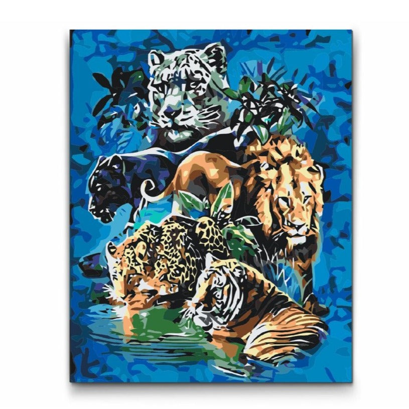 paint by numbers lejonmotiv