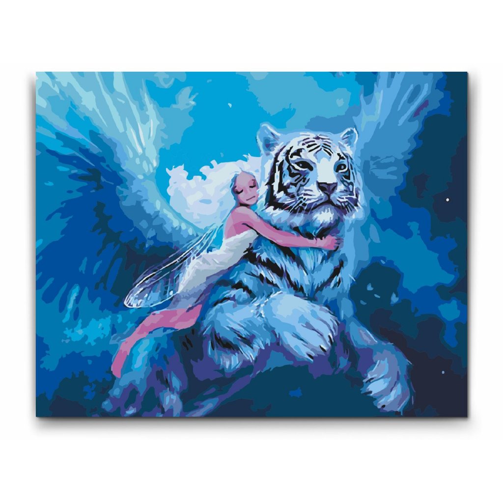 paint by numbers fé och tiger