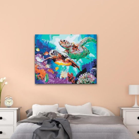 sköldpaddor i kärlek målningskit