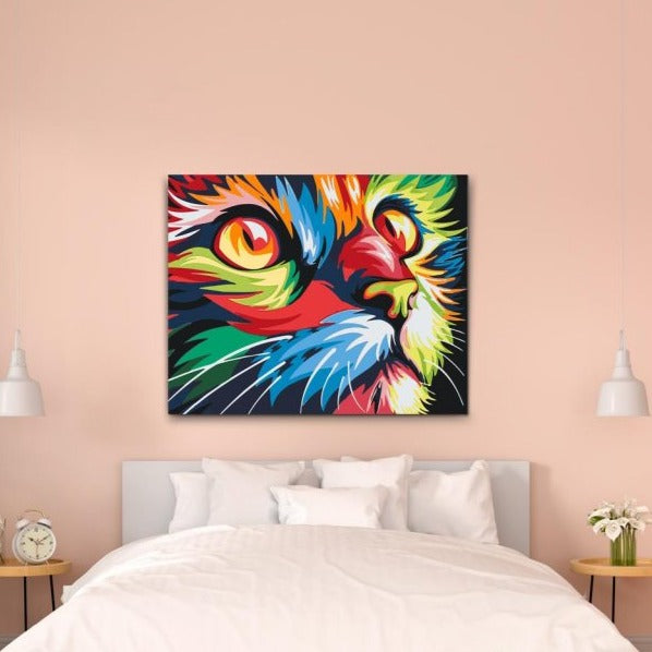 söt katt tavla paint by numbers