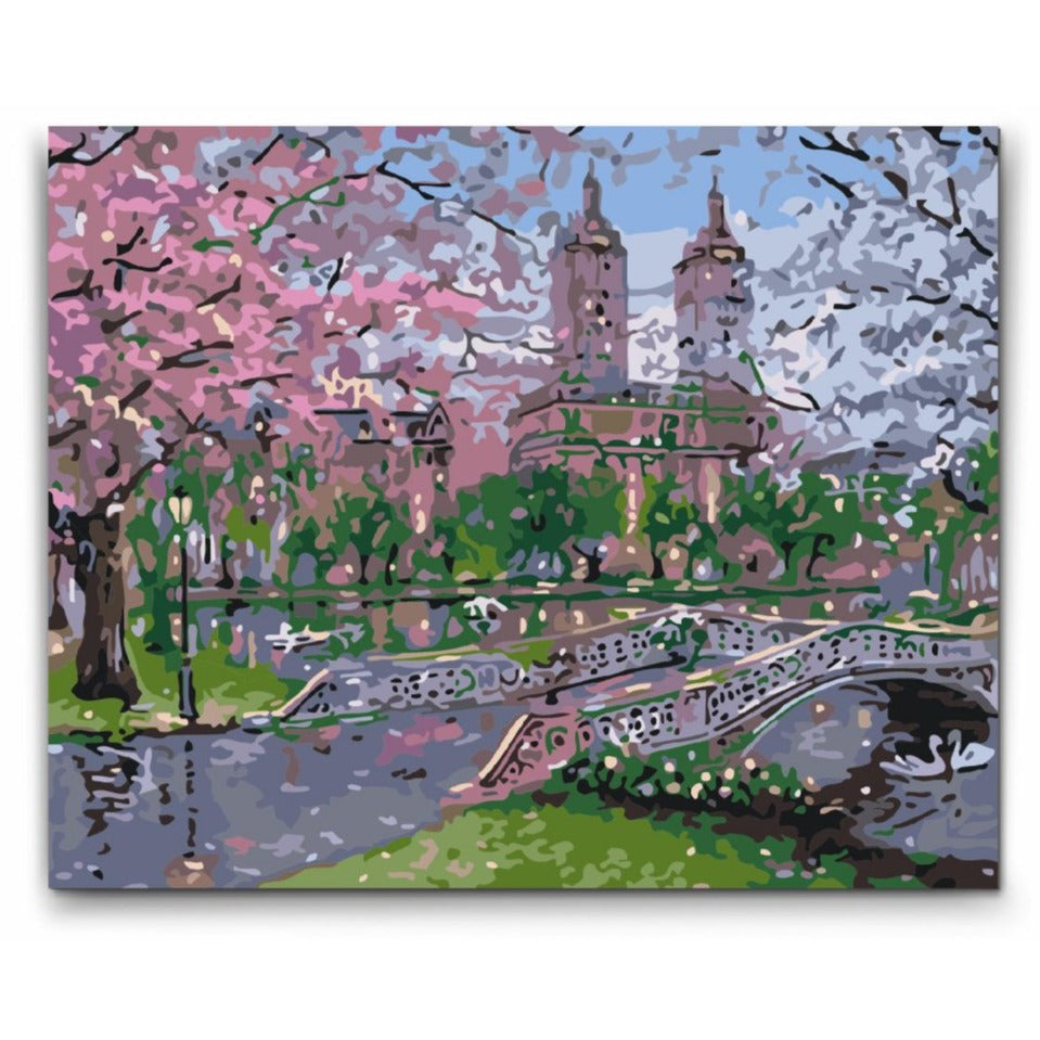 paint by numbers vår i parken