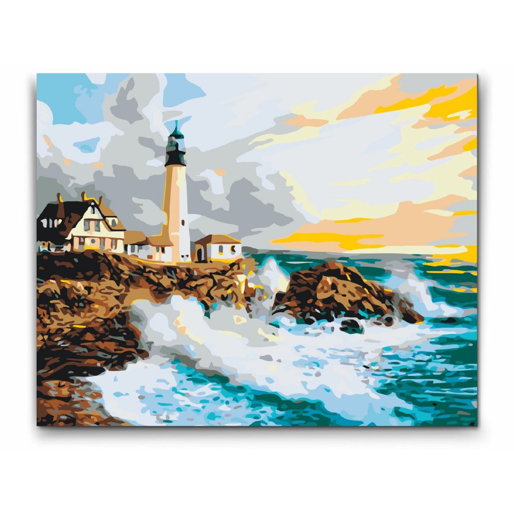 måla fyrtorn efter nummer