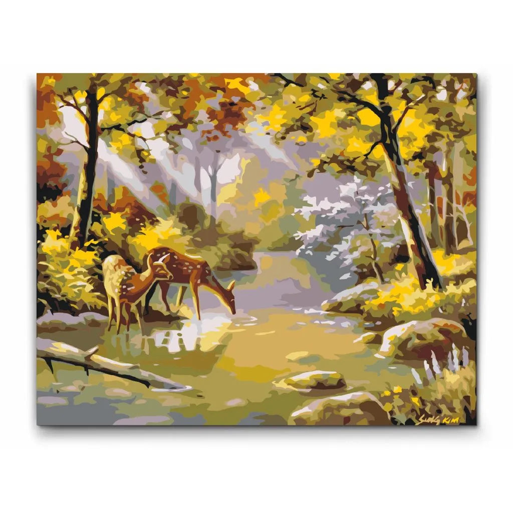 Idylliskt djurliv - måla efter nummer vuxna