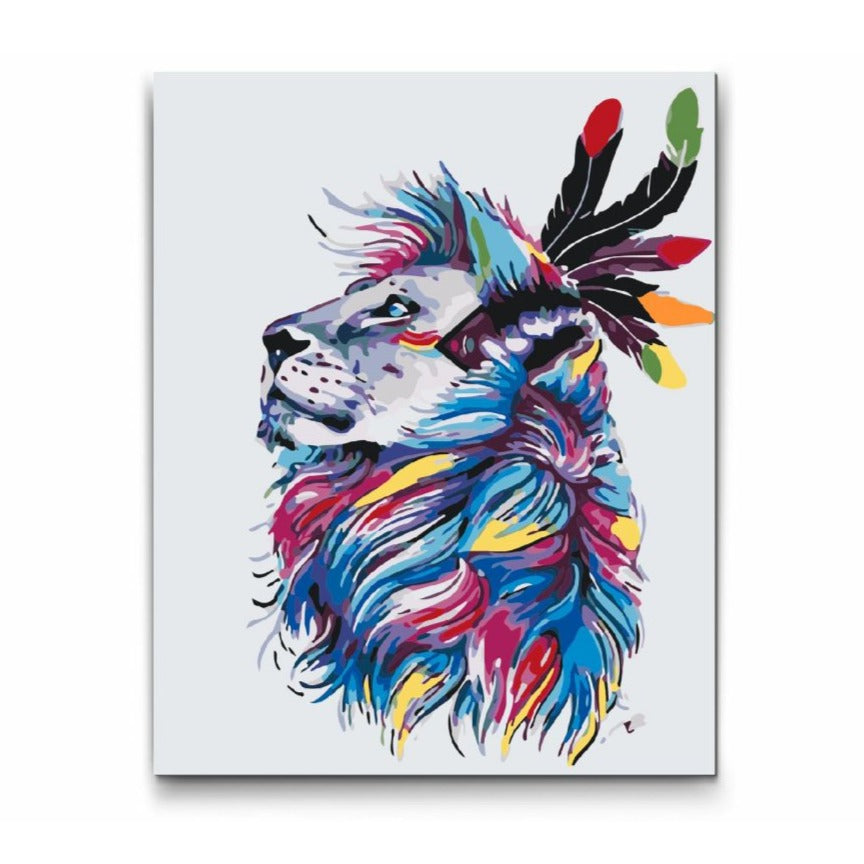 paint by numbers coolt lejon