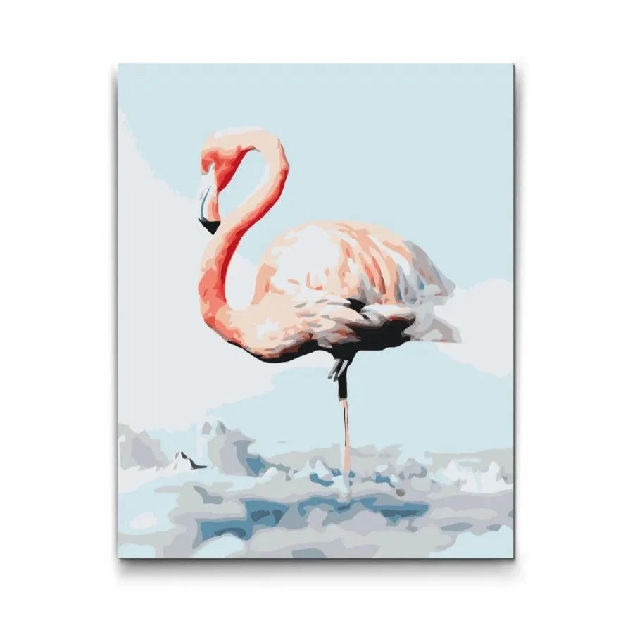 paint by numbers flamingo