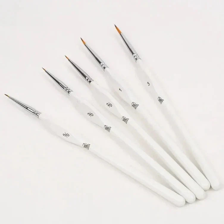 Extra penselset med 5 olika borstar för Paint by Numbers