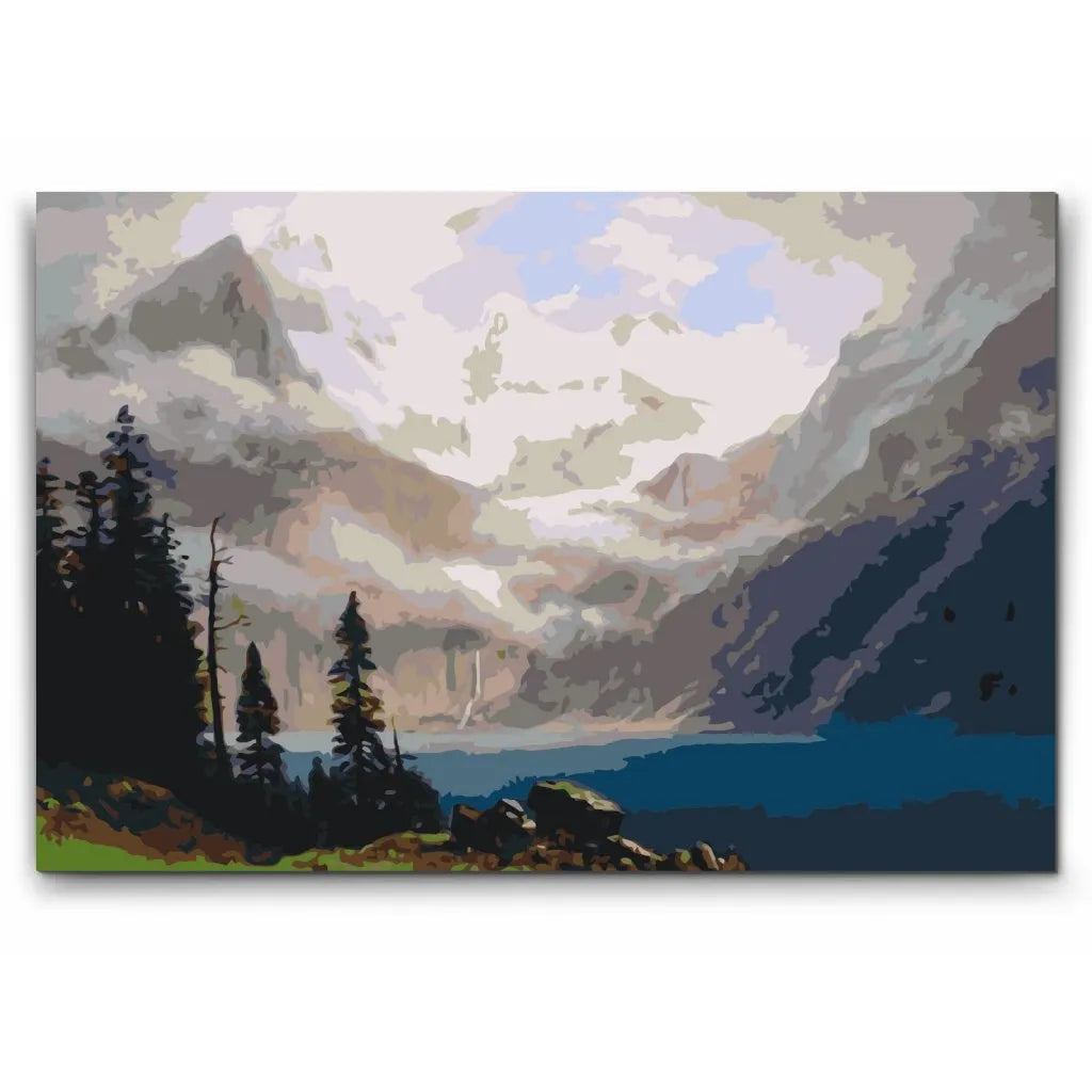 vinterlandskap att måla själv