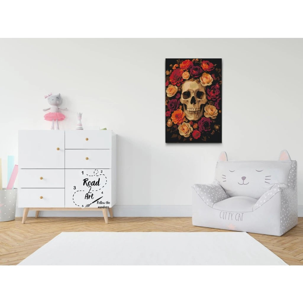 Paint by Numbers – Nattens rosor | Mörk och vacker konst