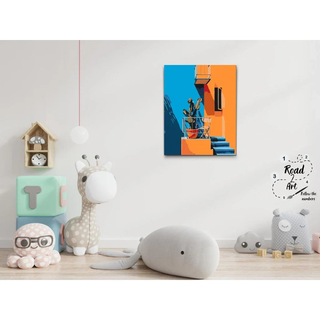 Paint By Numbers – Solig balkong | Fånga sommarkänslan