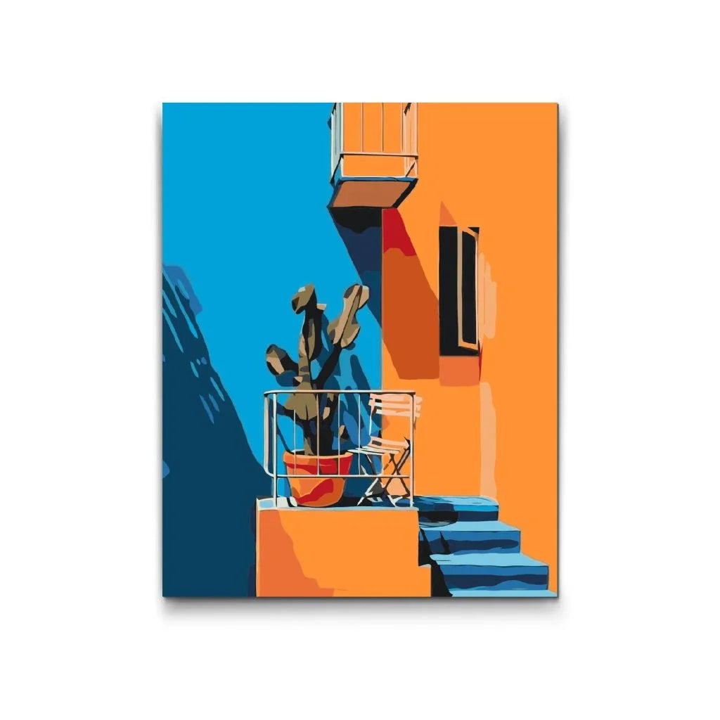 Paint By Numbers – Solig balkong | Fånga sommarkänslan