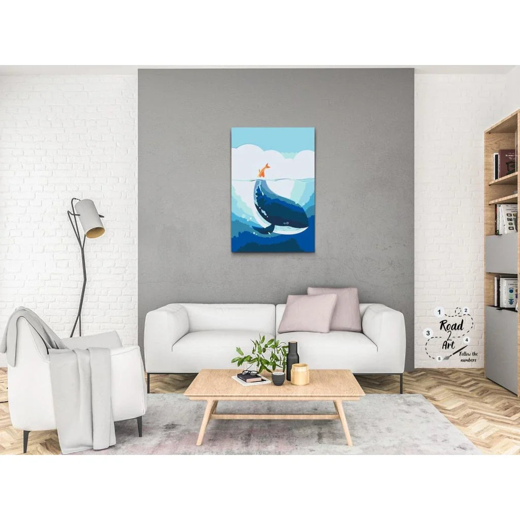 Paint By Numbers Kreativt målarset med havsmotiv för vuxna och barn