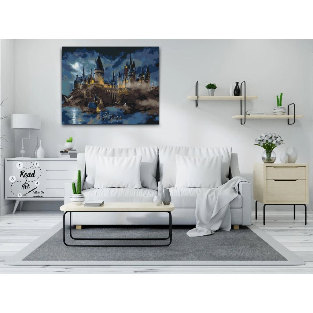 måla hogwarts – diy konstkit för vuxna och barn