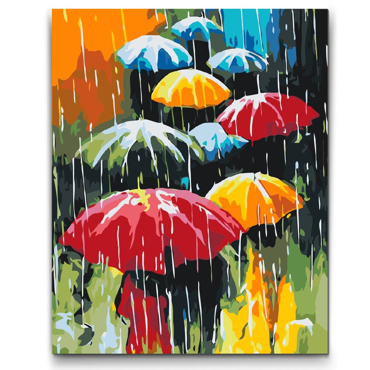 paint by numbers regnig dag