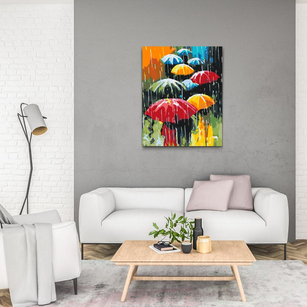 måla regnigt landskap själv