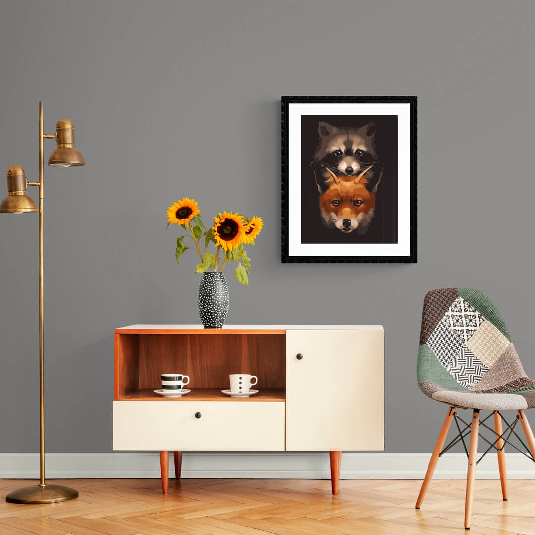 måla djurvänner med nummer