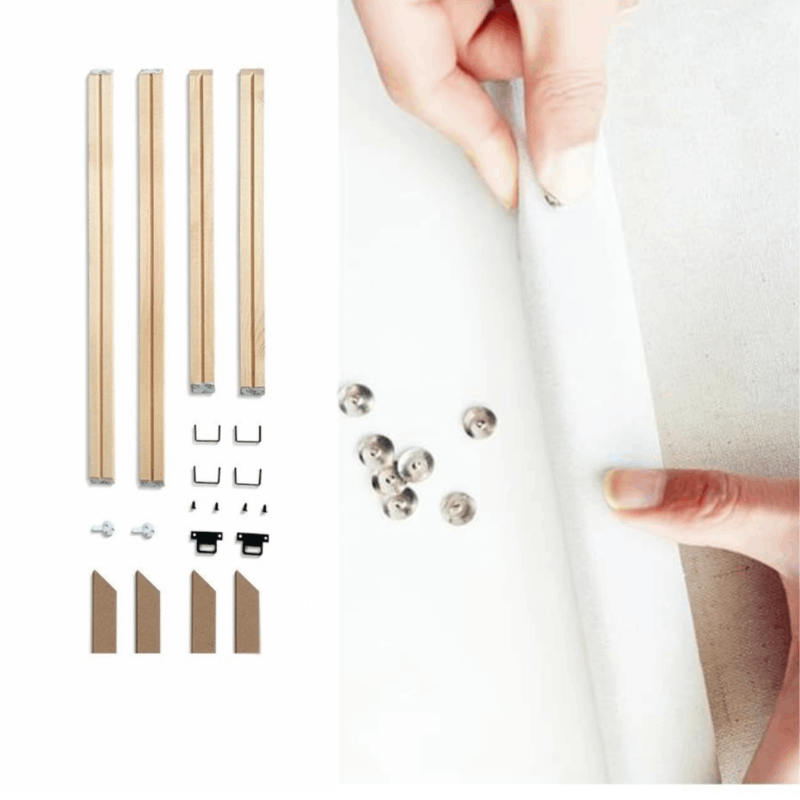 träram att montera själv till målarprojekt