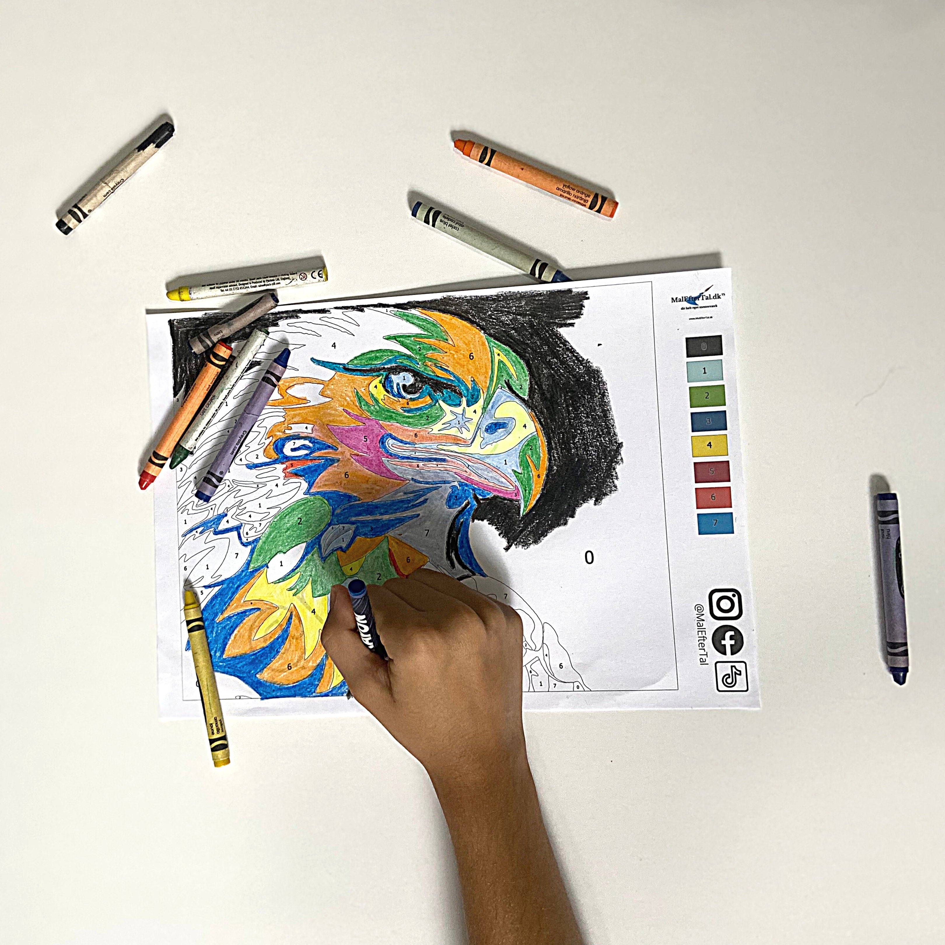 nedladdningsbart örnmotiv att måla