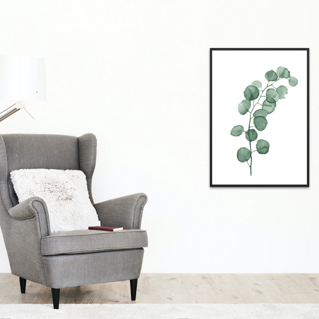 måla tropiskt lövmotiv