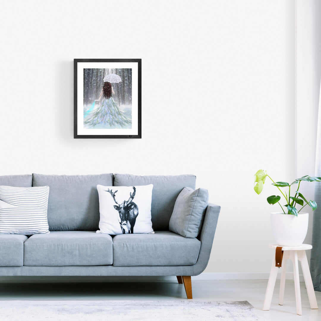 måla snöprinsessa med siffror