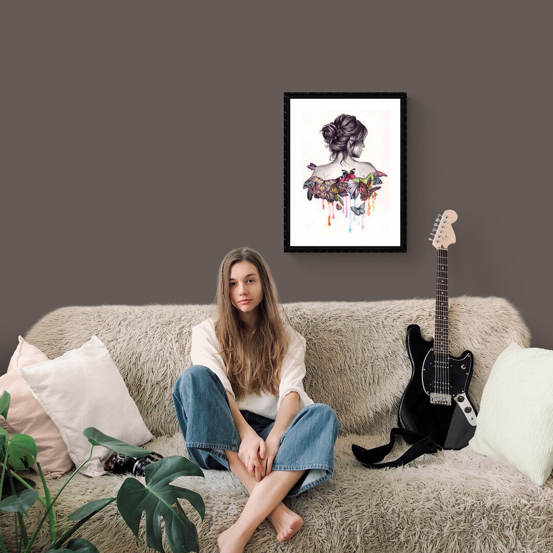 måla fjäril paint-by-numbers