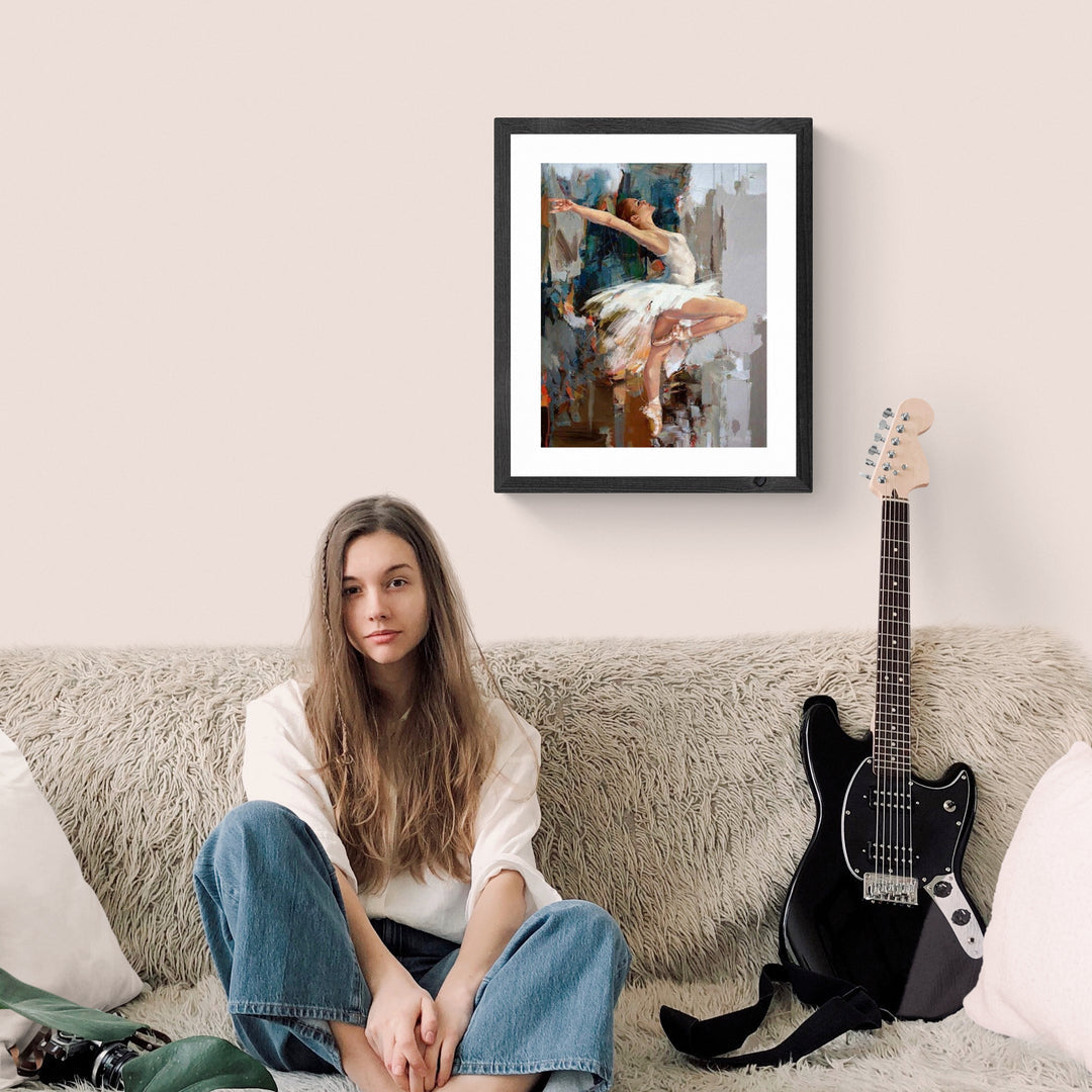 måla efter nummer ballerina