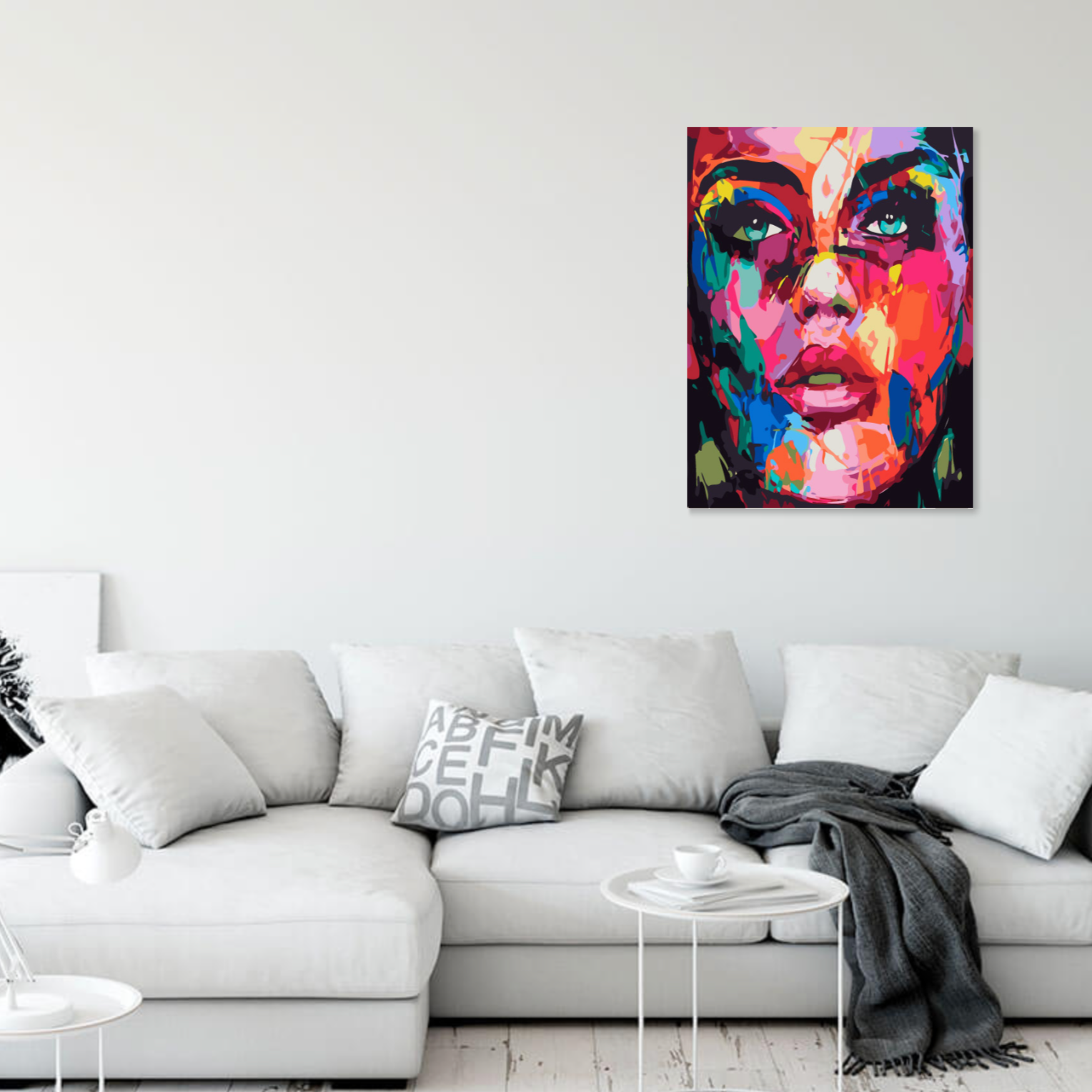 måla rebel girl motiv