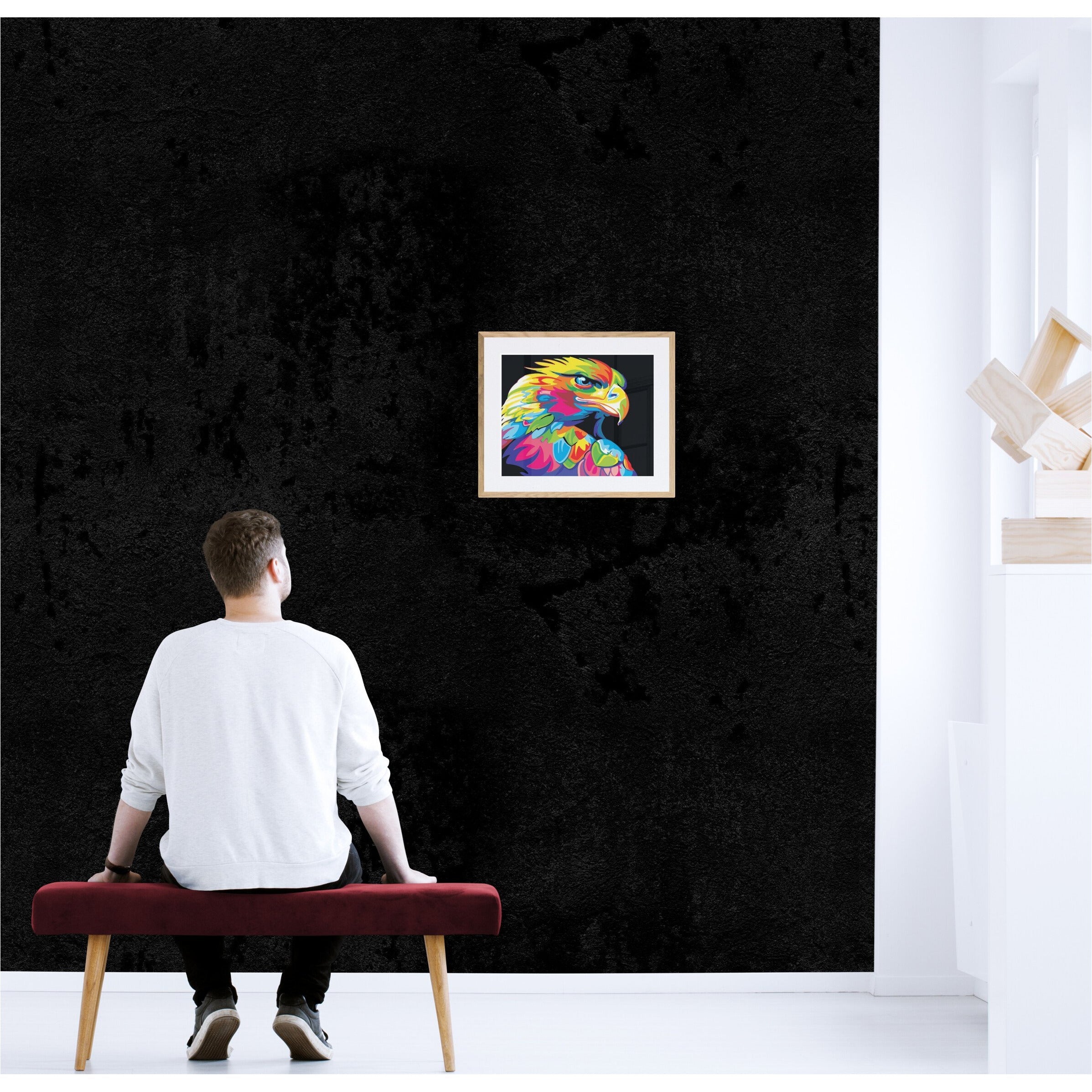 måla örn med starka färger