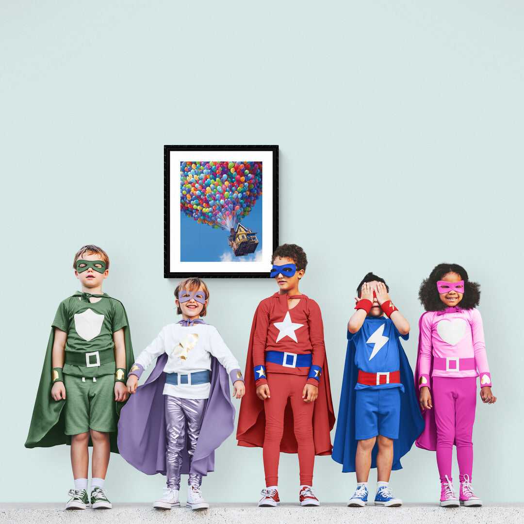 måla fantasifull resa i himlen