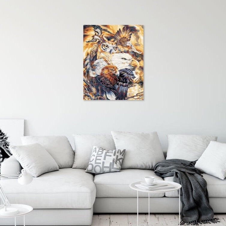 måla örn och falk med siffror