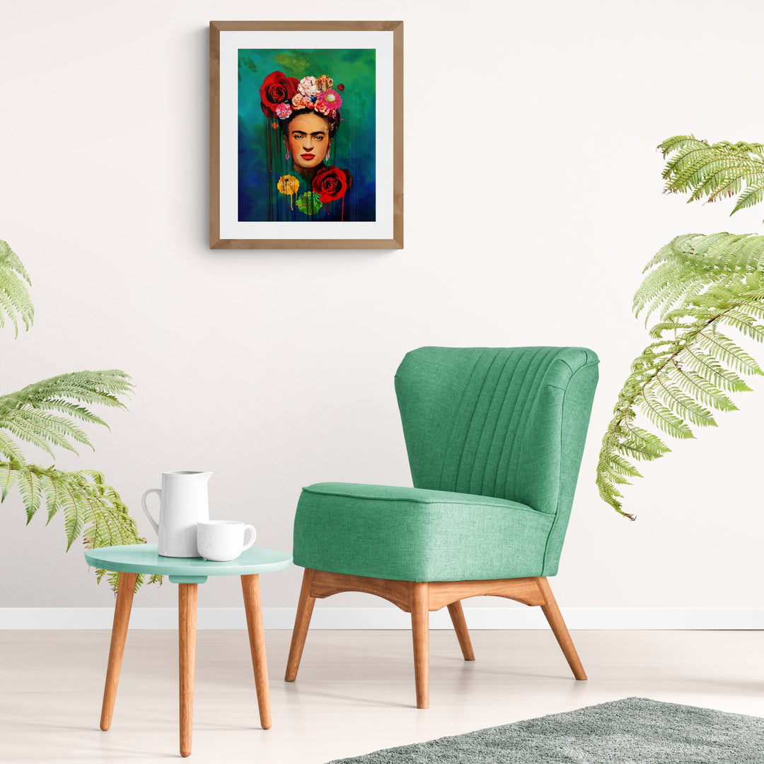 ikonisk kvinnlig konstnär