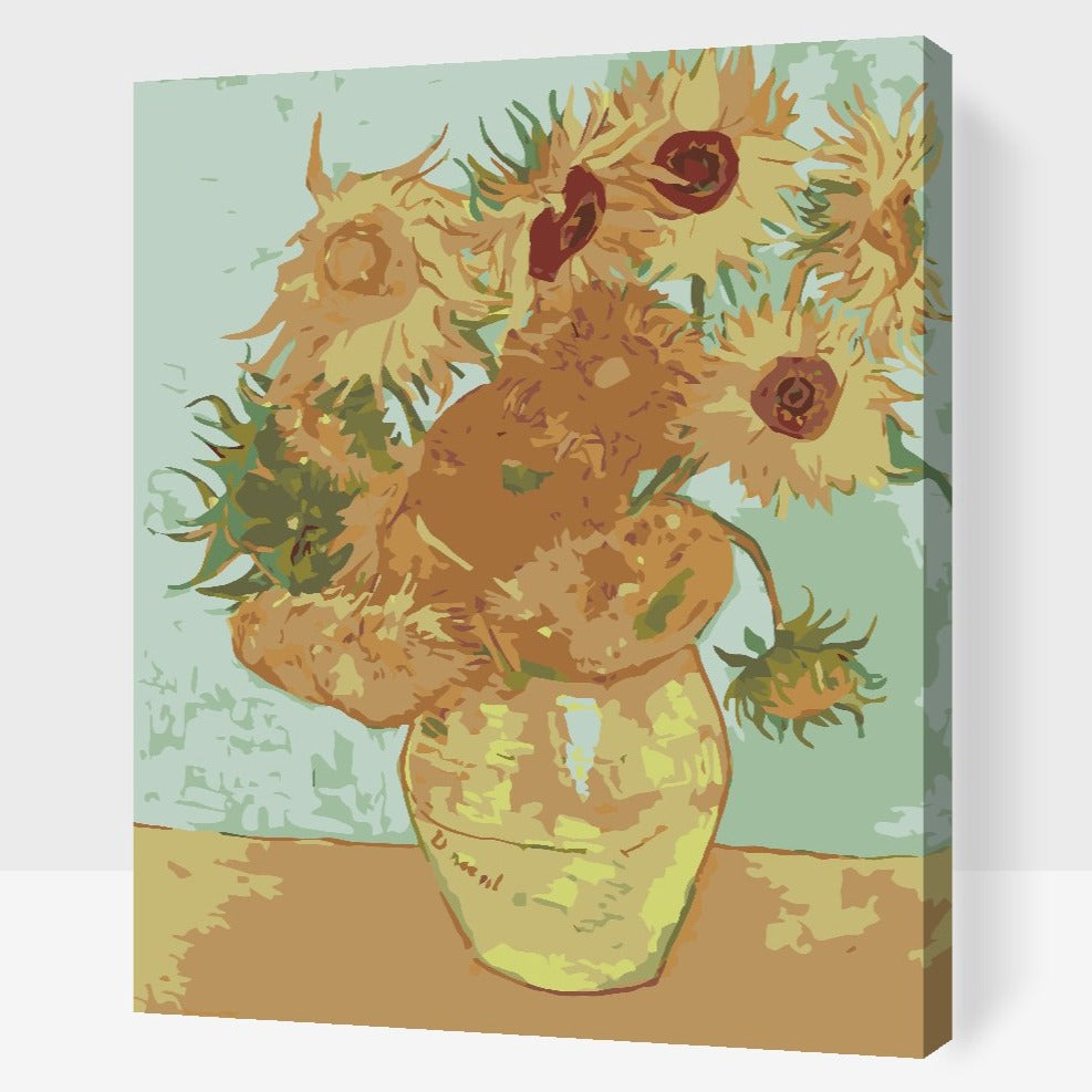 paint by numbers solrosor van gogh

