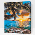 Paint by Numbers Island Sunset

