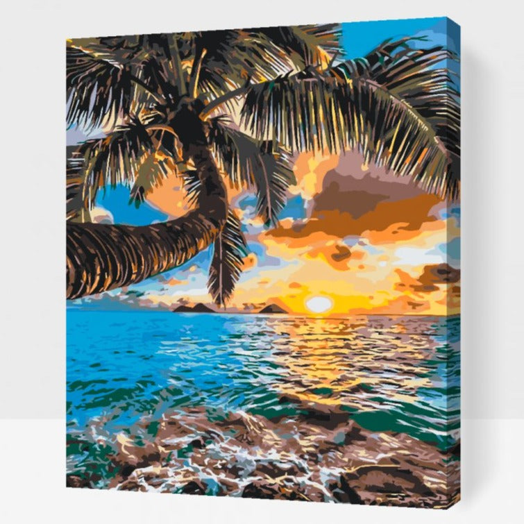 Paint by Numbers Island Sunset

