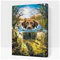 paint by numbers simning labrador

