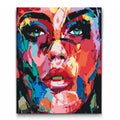 paint by numbers rebel girl

