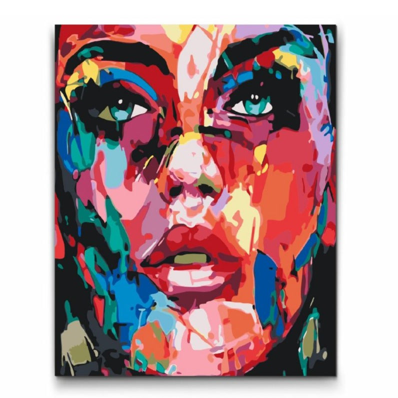 paint by numbers rebel girl

