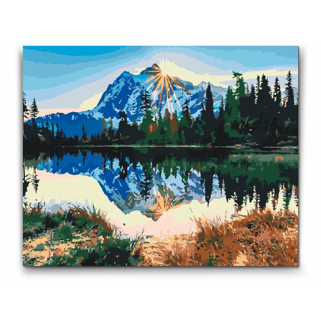 paint by numbers berg motiv

