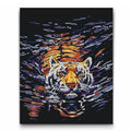paint by numbers tiger som simmar

