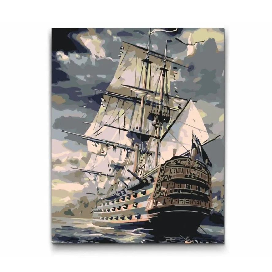 Paint by Numbers motiv av fartyg

