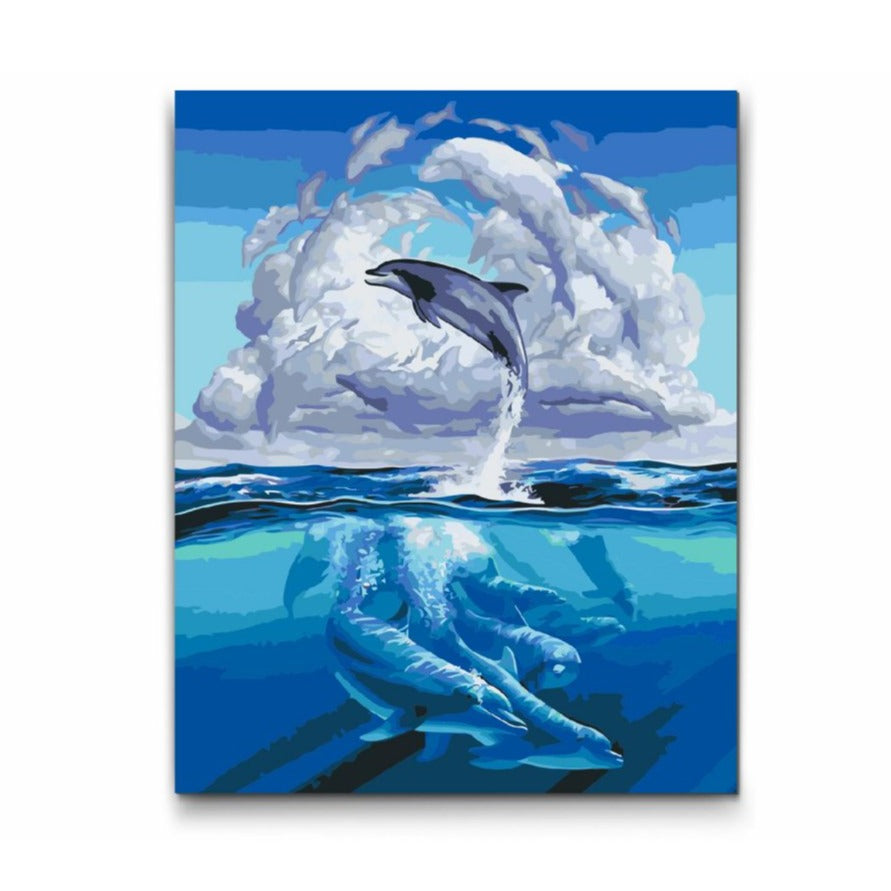 paint by numbers delfiner

