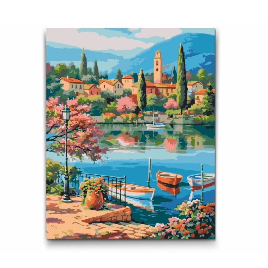 paint by numbers eftermiddag vid sjön

