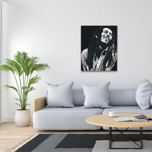 paint by numbers bob marley porträtt


