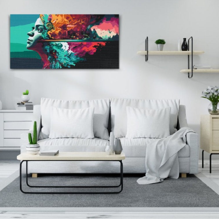 Paint by Numbers – drömlikt dalmotiv att måla