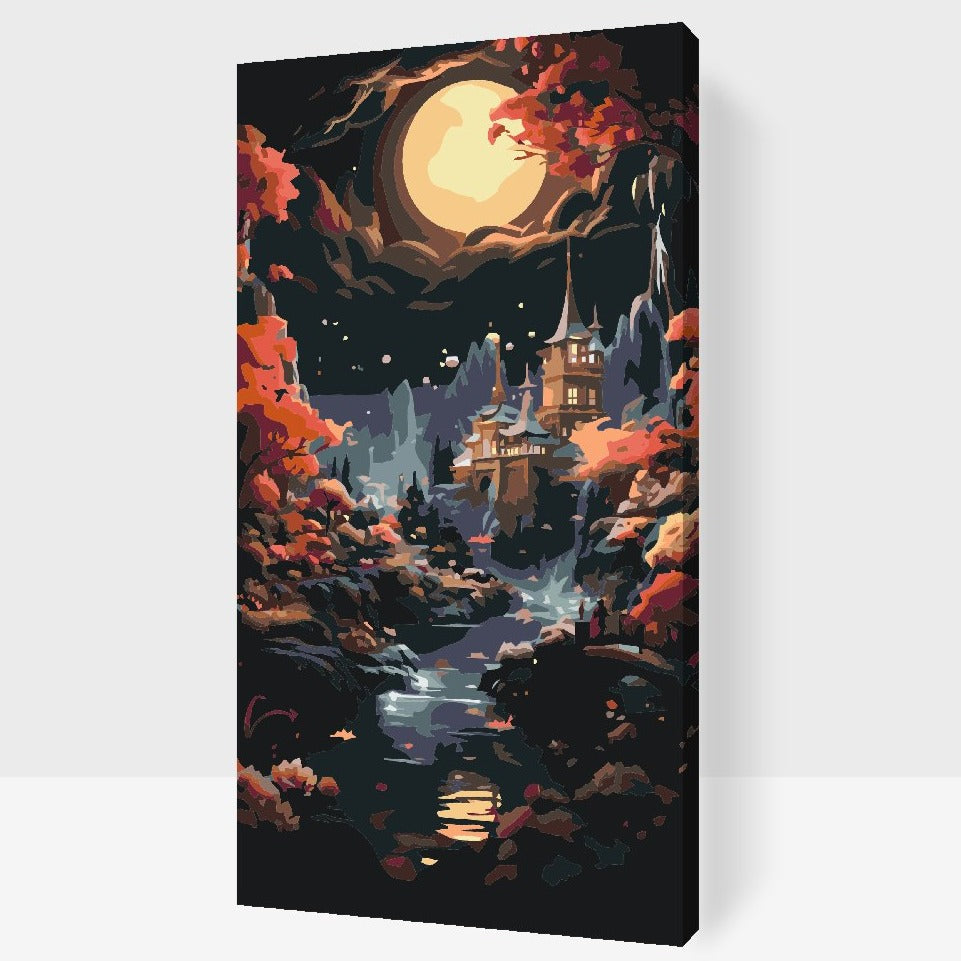 Äventyrsskog - måla efter nummer vuxna 