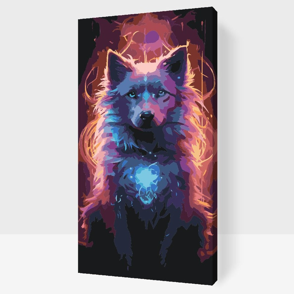 Magisk Varg - måla efter nummer vuxna 