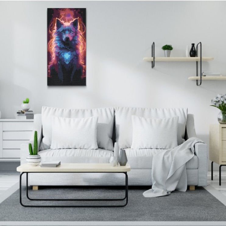 Paint by Numbers varg – mystiskt djurmotiv att måla