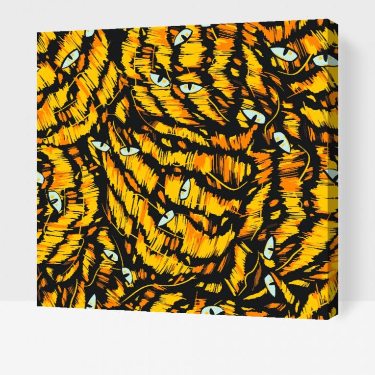 paint by numbers abstrakt katt

